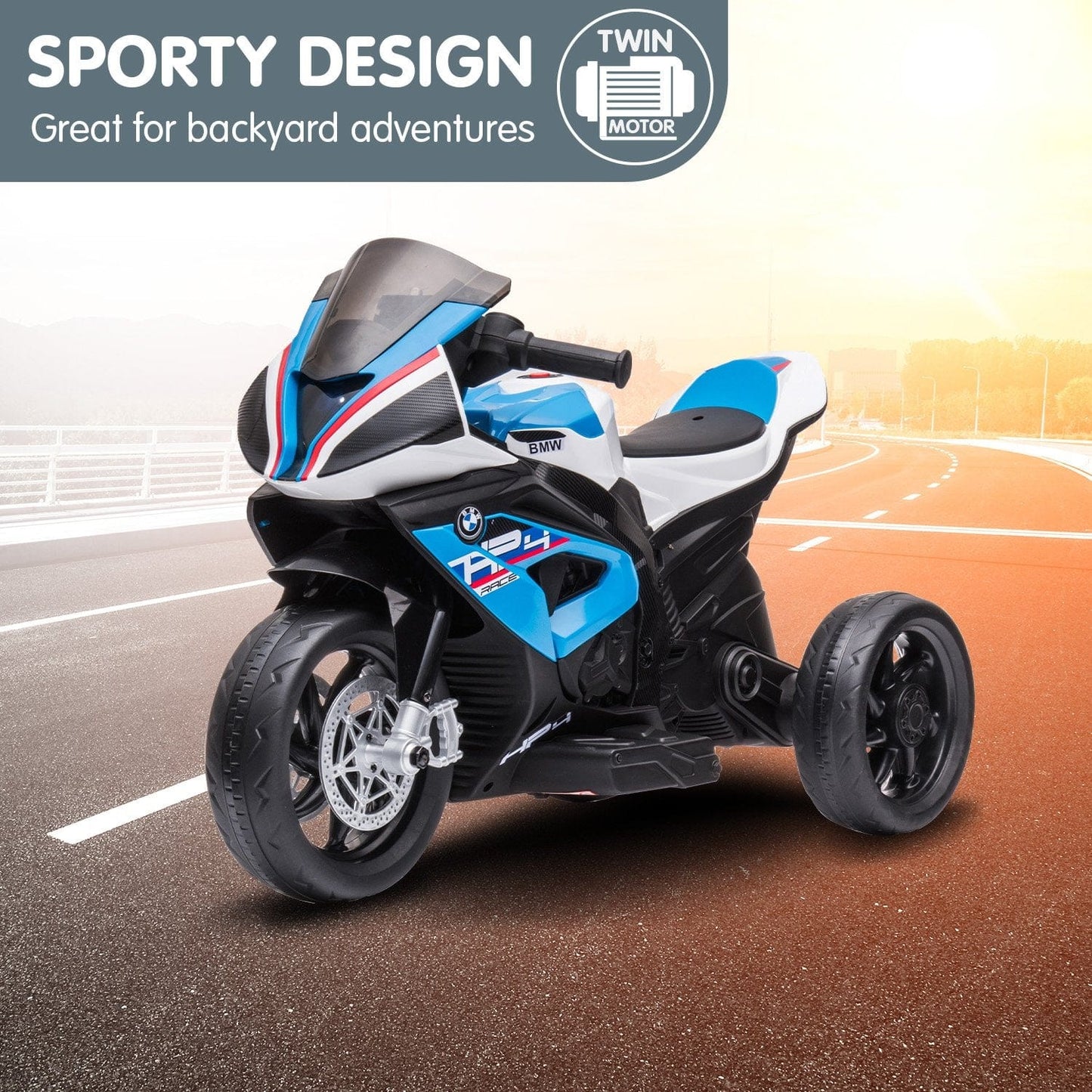 Ride on BMW HP4 Motorbike - Blue