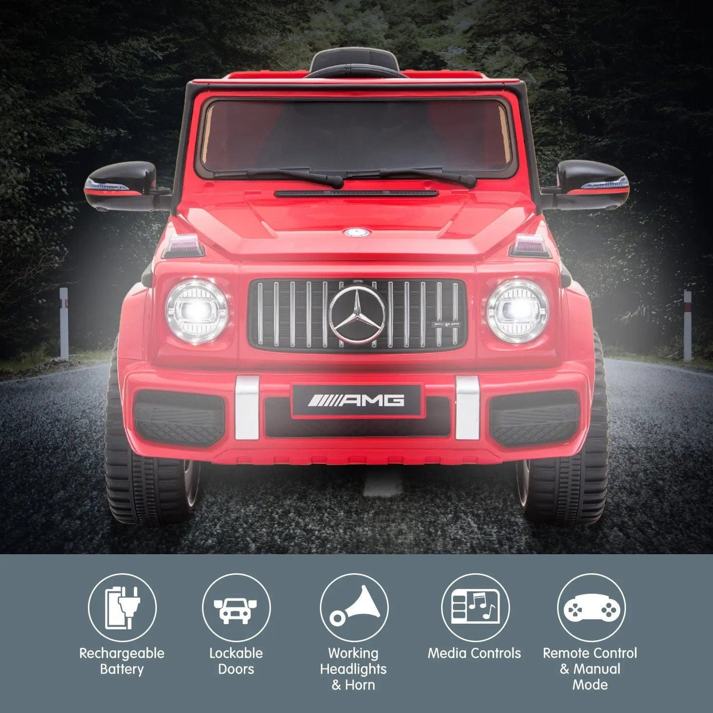 Ride on Mercedes Benz AMG G63 - Red